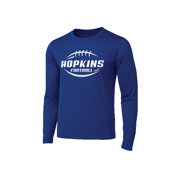 Hopkins Football Sublimated Long-Sleeve Shooter Shirt