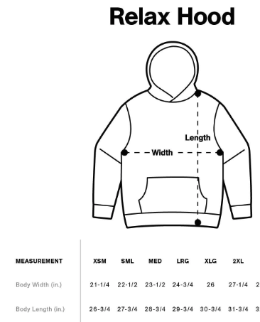 Elk River Basketball ASCOLOUR. Relax Hood - BLACK
