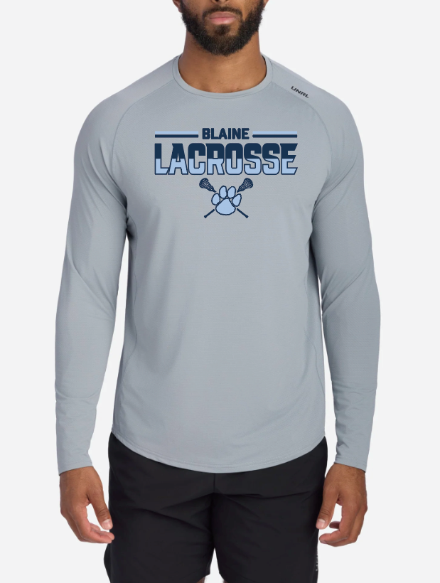 Blaine Lacrosse Streamline Performance Long Sleeve - GREY