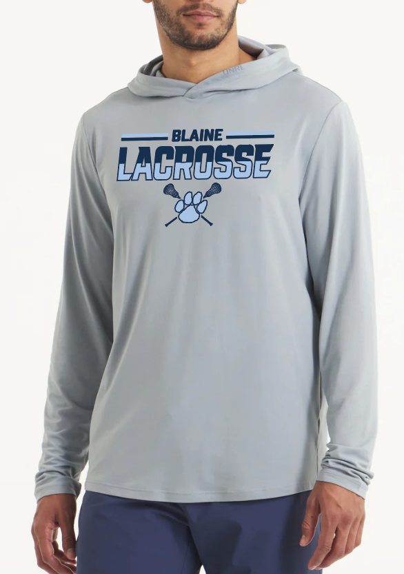 Blaine Lacrosse Ultra Hooded Long Sleeve - GREY