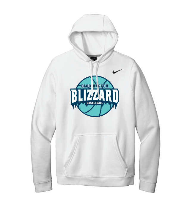 Bloomington Basketball Nike Club Fleece Pullover Hoodie - WHITE