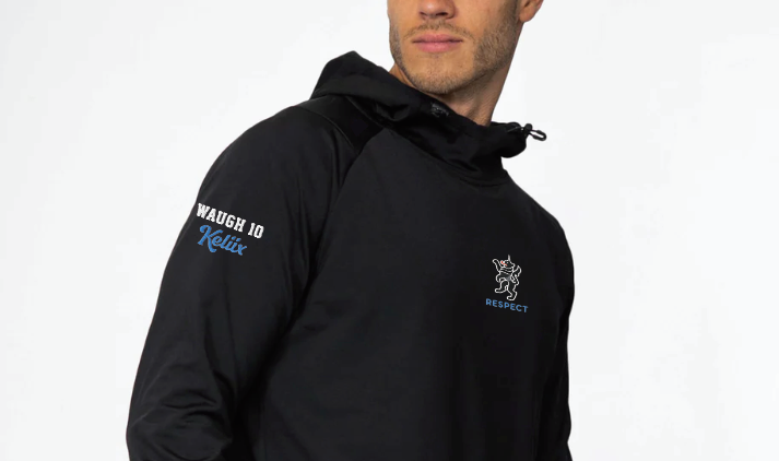 Keliix Soccer Team UNRL™ Crossover Hoodie - BLACK