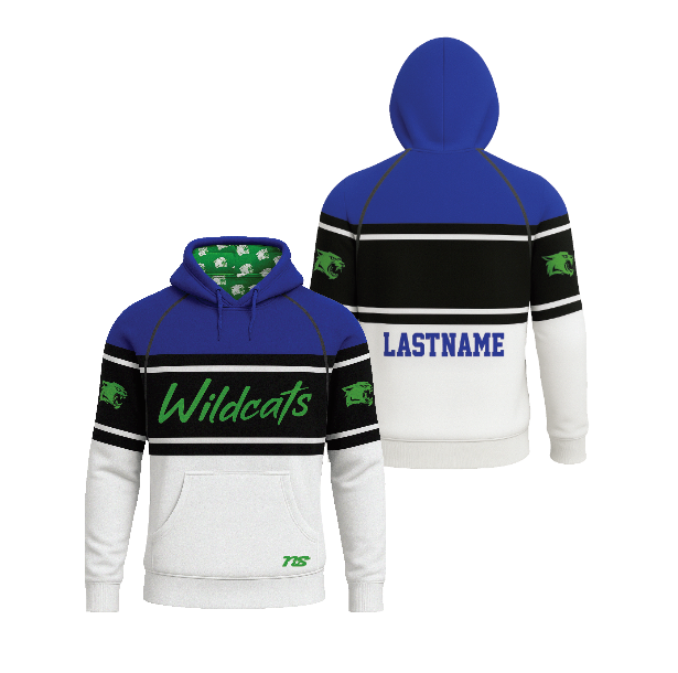 Eagan Basketball Wildcats Sublimated Hoodie - COLOR BLOCK