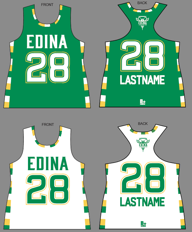 Edina Lacrosse GIRLS Reversible Jersey