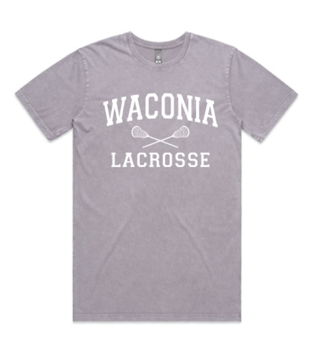 Waconia Lacrosse Staple Stone Wash Tee - orchid stone