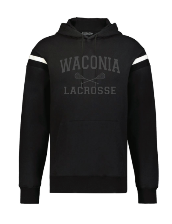 Waconia Lacrosse Unisex Heritage Prep Hooded Sweatshirt - BLACK/VANILLA