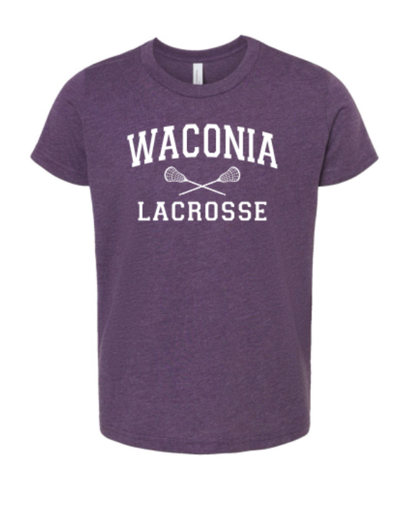 Waconia Lacrosse YOUTH CVC Jersey Tee - 3001YCVC - HEATHER PURPLE