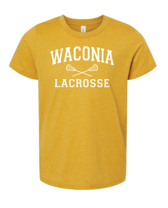 Waconia Lacrosse YOUTH CVC Jersey Tee - 3001YCVC - HEATHER MUSTARD