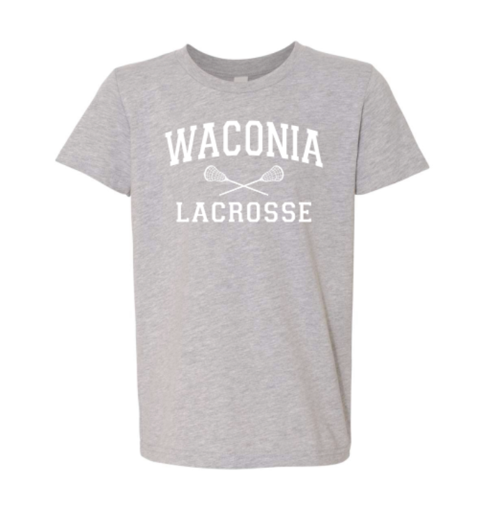Waconia Lacrosse YOUTH CVC Jersey Tee - 3001YCVC - HEATHER GREY