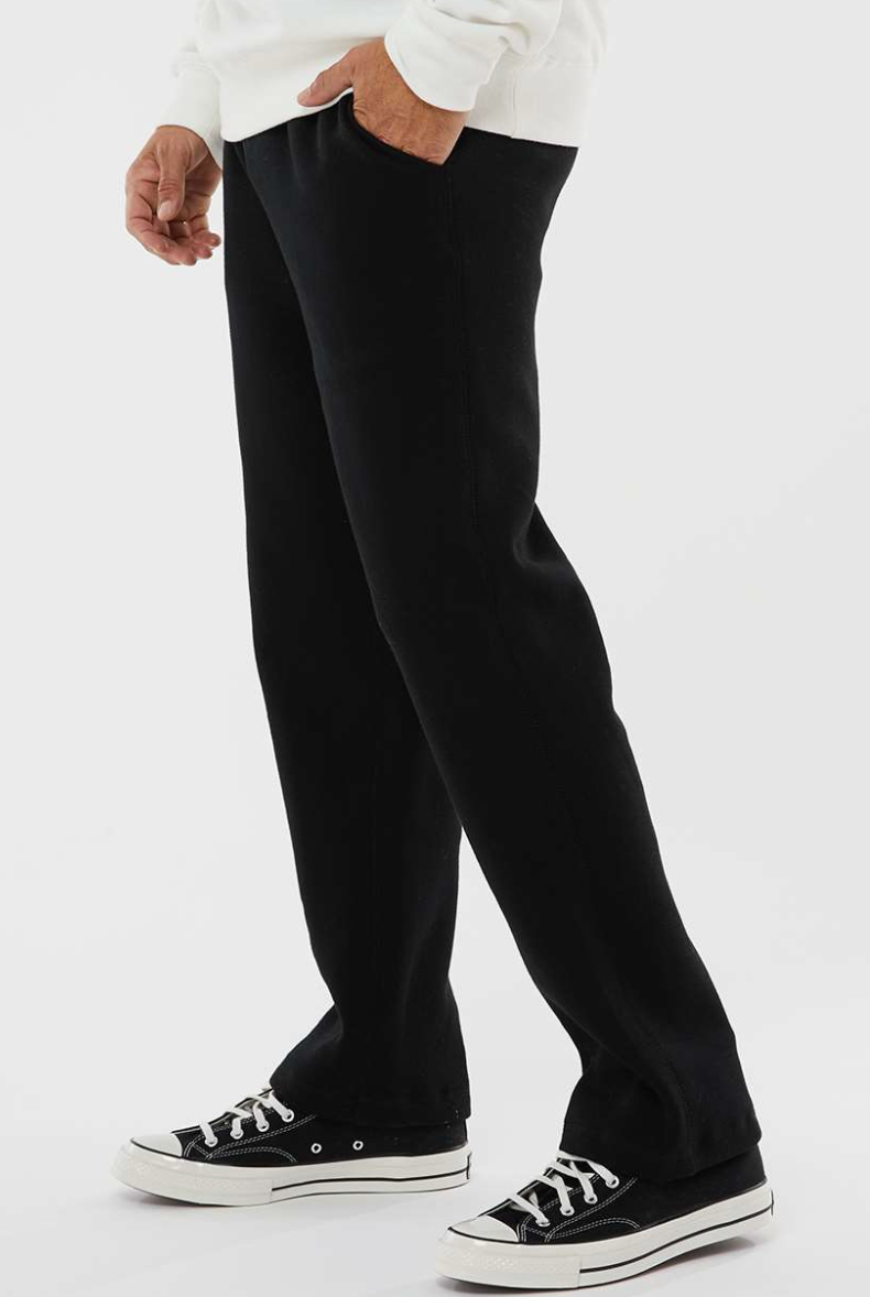 Waconia Lacrosse Men's Premium Open-Bottom Sweatpants - BLACK