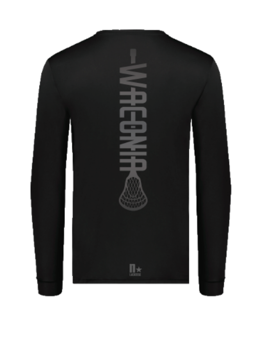Waconia Lacrosse Sublimated Long Sleeve - BLACK