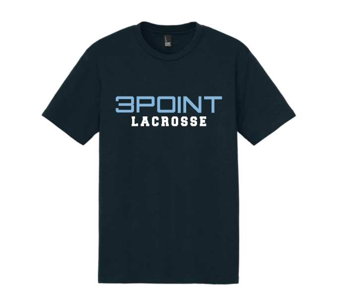 3 Point Lacrosse District® Perfect Tri® Tee - BLACK