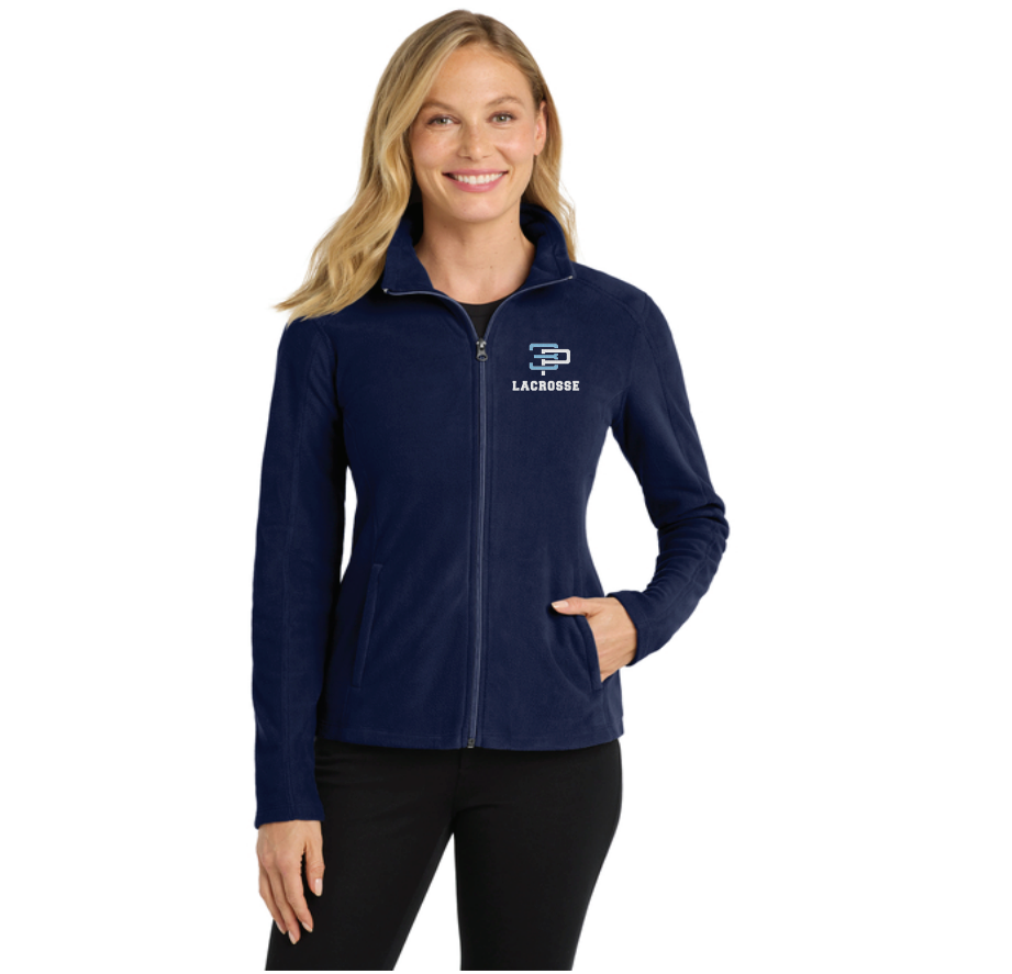 3 Point Lacrosse Port Authority® Women’s Plush Fleece Full-Zip Jacket - NAVY
