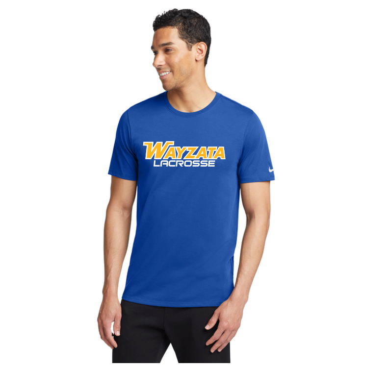 Wayzata Lacrosse Nike Dri-FIT Cotton/Poly Tee - ROYAL