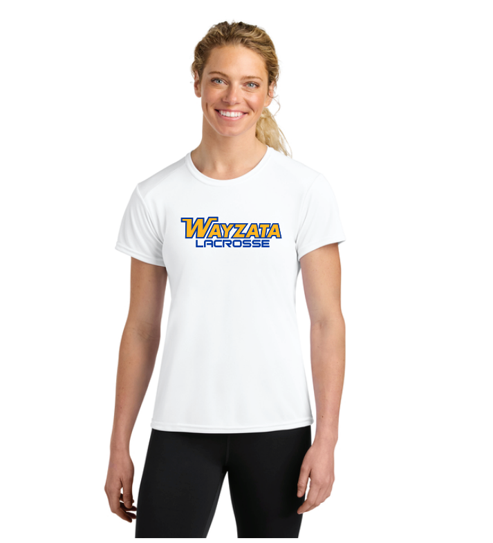 Wayzata Lacrosse Women’s Cooling Performance Short Sleeve Tee - WHITE