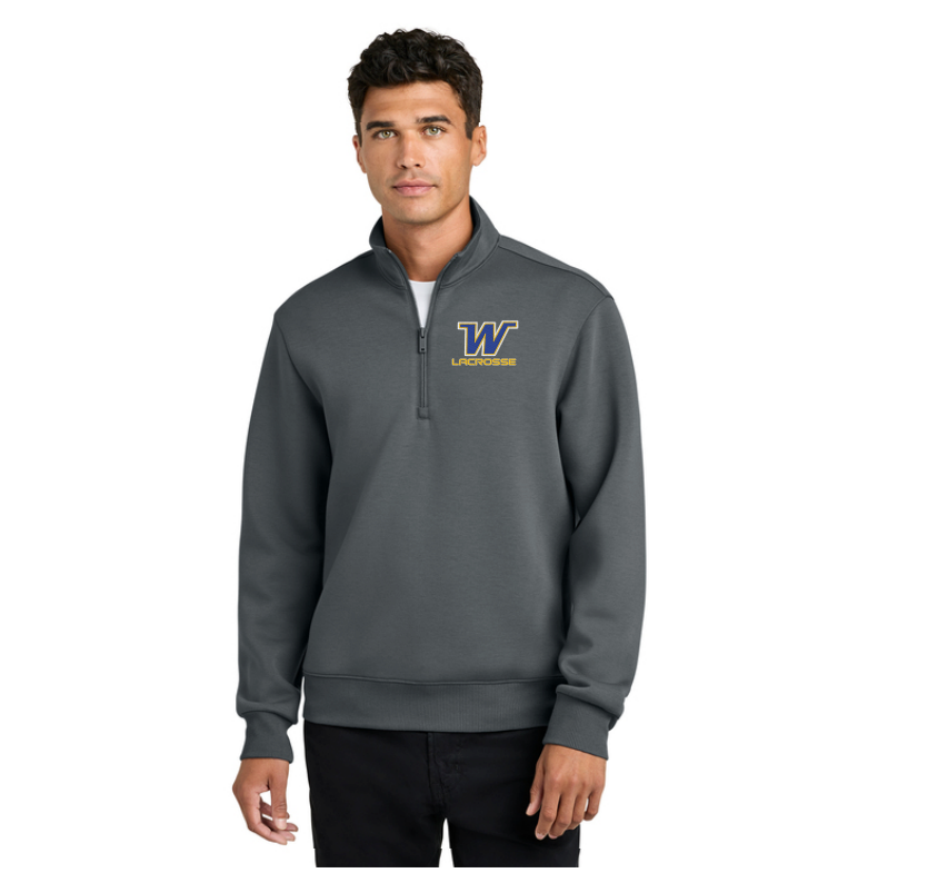 Wayzata Lacrosse Mercer+Mettle® Soft Spacer 1/4-Zip - STORM GREY