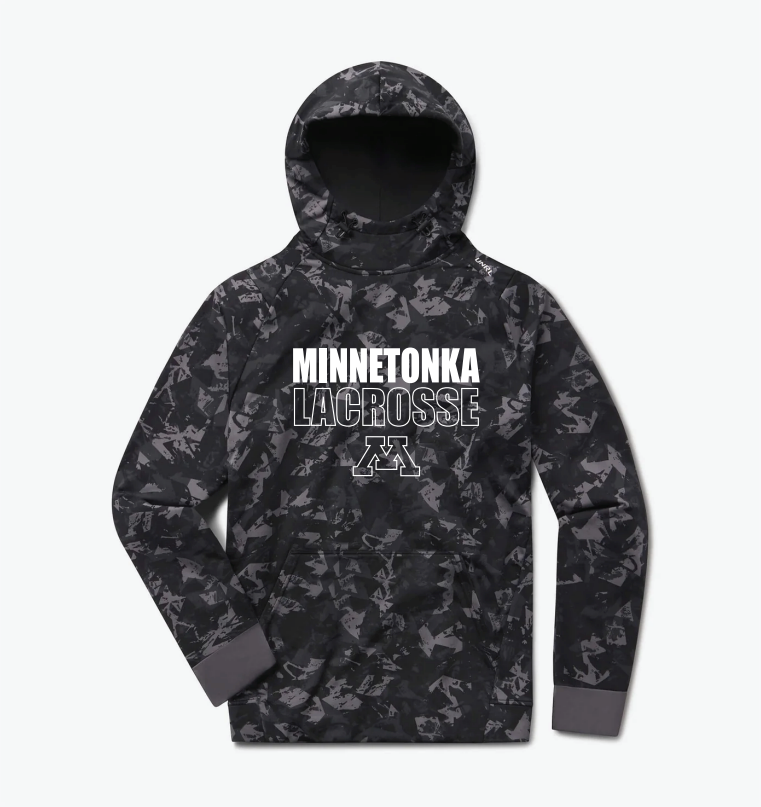 Minnetonka Lacrosse Crossover Hoodie II - BLACK SHATTER CAMO