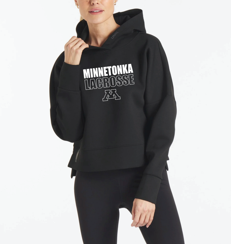 Minnetonka Lacrosse UNRL™ LuxBreak Oversized Hoodie - BLACK