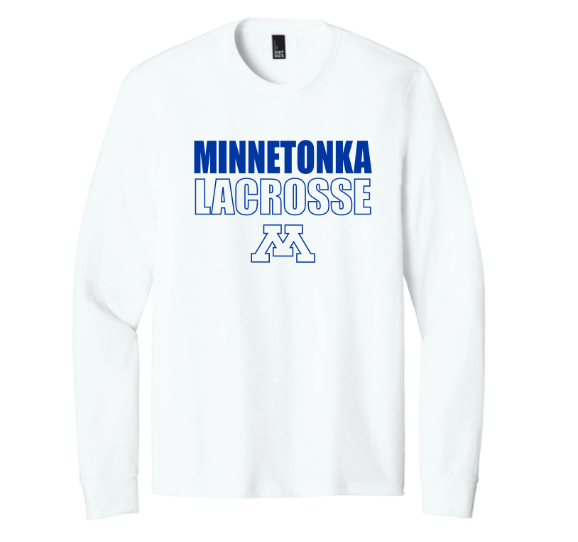 Minnetonka Lacrosse District ® Perfect Tri ® Long Sleeve Tee - WHITE
