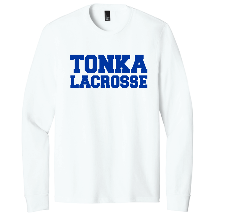 Tonka Lacrosse District ® Perfect Tri ® Long Sleeve Tee - WHITE
