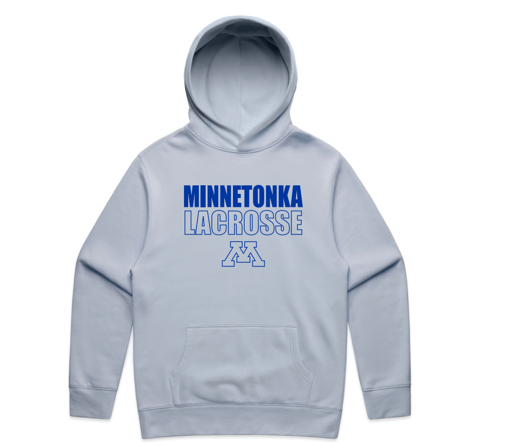 Minnetonka Lacrosse ASCOLOUR. Relax Hood - LIGHT BLUE