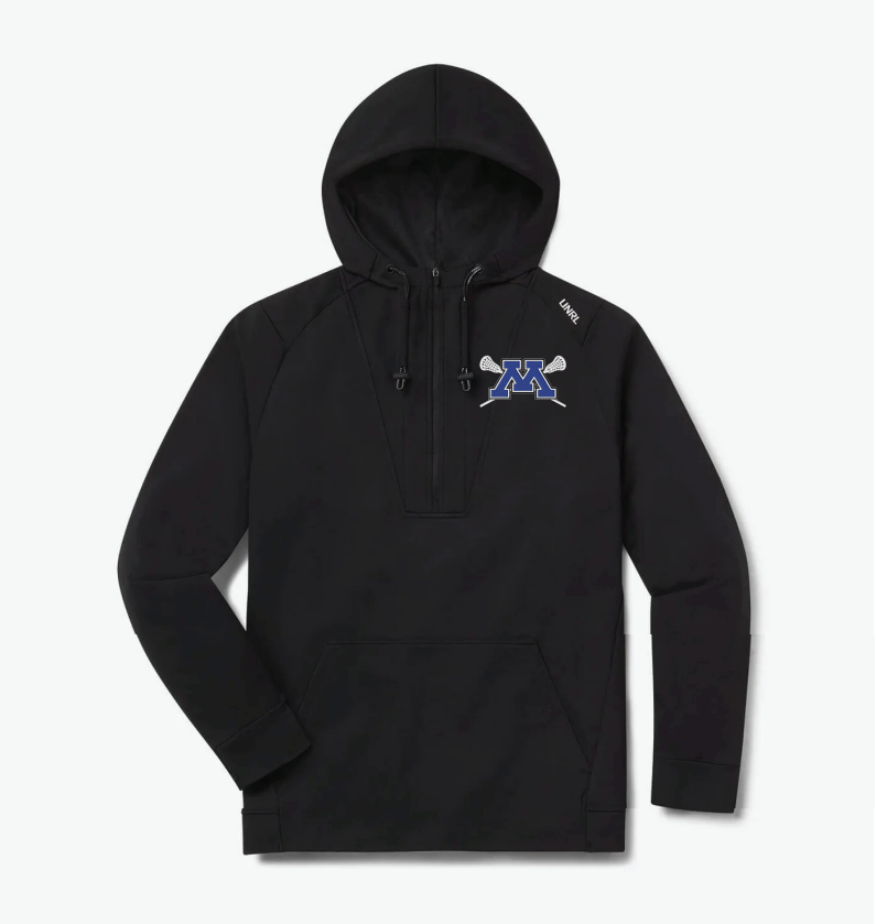 Minnetonka Lacrosse UNRL Crossover Half-Zip - BLACK