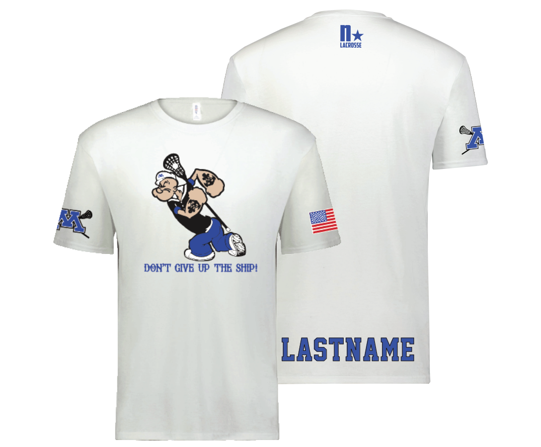 Minnetonka Lacrosse SUBLIMATED SHOOTER SHIRT - WHITE