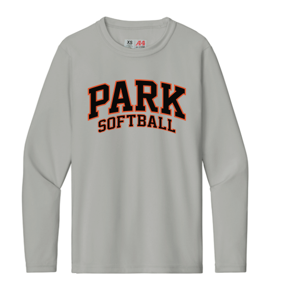 SLP Softball Cooling Performance Long Sleeve Tee - Silver