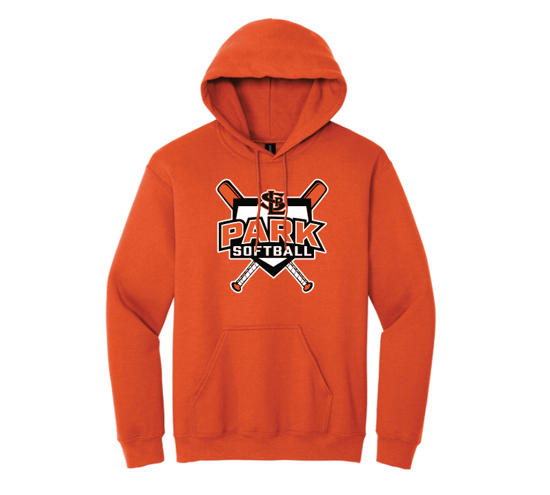 SLP Softball Heavy Blend™ Hooded Sweatshirt - ORANGE