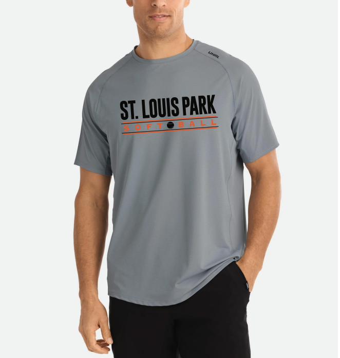 SLP Softball UNRL Streamline Performance Tee - CADET GREY