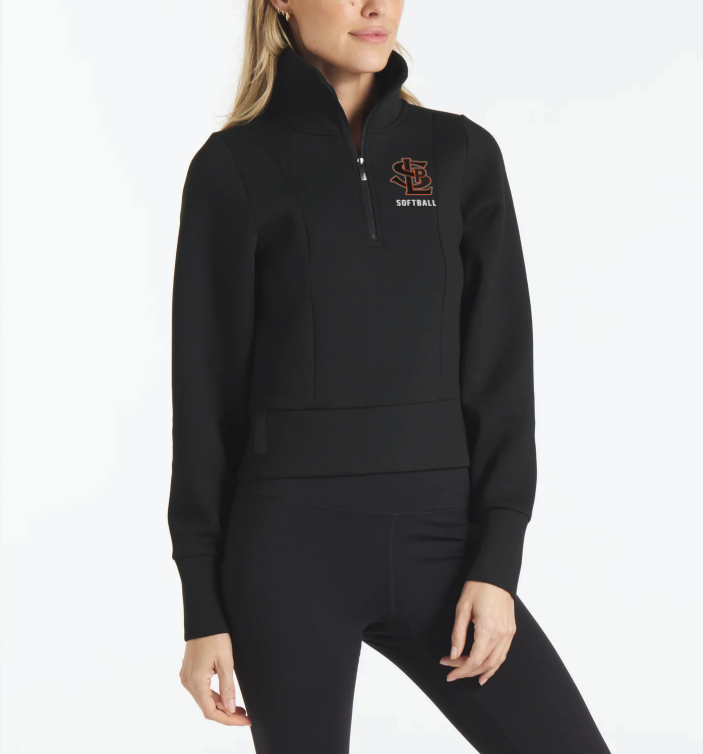 SLP Softaball UNRL™ LuxBreak Half-Zip Pullover - BLACK