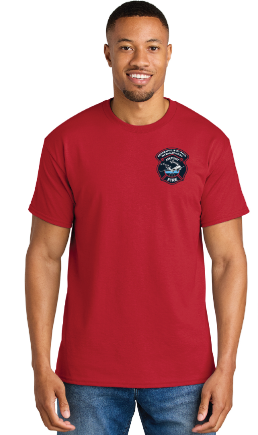 Airport Fire R.E.D. Military Appreciation DryBlend® 50 Cotton/50 Poly T-Shirt
