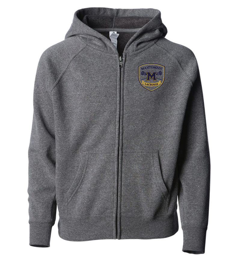 Mahtomedi Lacrosse Special Blend Raglan Full-Zip Hooded Sweatshirt