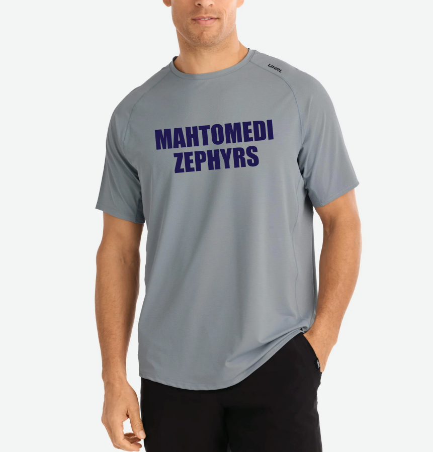 Mahtomedi Zephyrs UNRL Streamline Performance Tee - CADET GREY