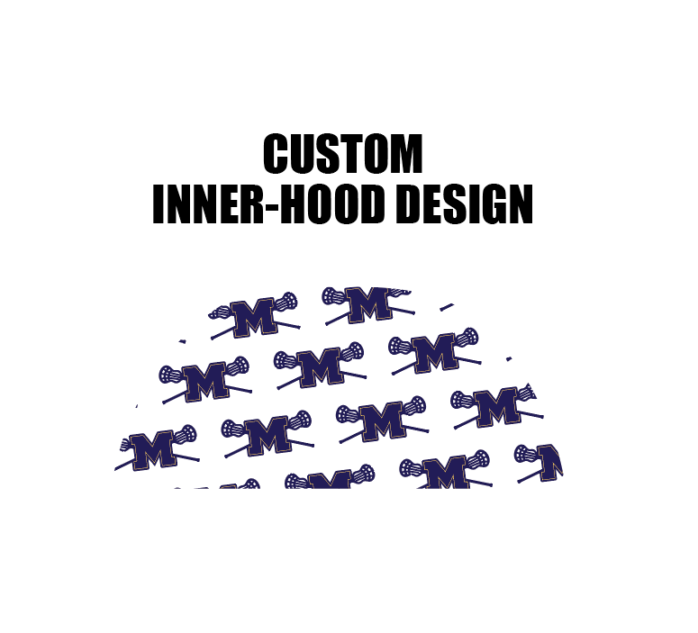 Mahtomedi Lacrosse Sublimated Fleece Hoodie - NAVY/LIGHT BLUE