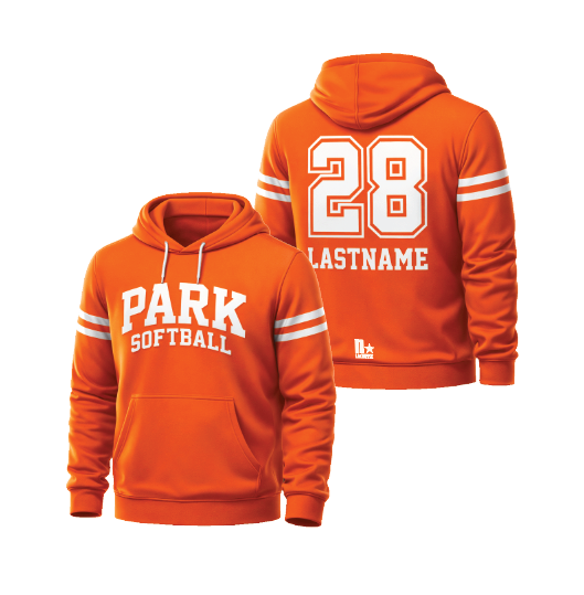 SLP Softball Sublimated Hoodie - Orange