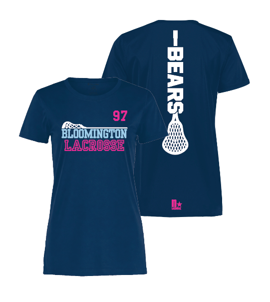 *OPTIONAL EXTRA UNIFORM* Bloomington Lacrosse YOUTH/ADULT Girls Shooter Shirt