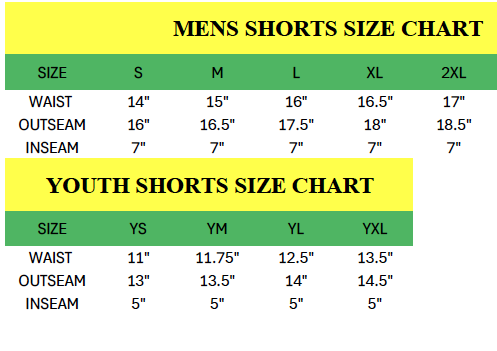 Bloomington YOUTH/ADULT Sublimated Shorts - STRIPE