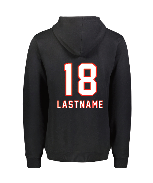 Poland Lacrosse* Sublimated Hoodie - BLACK/WHITE