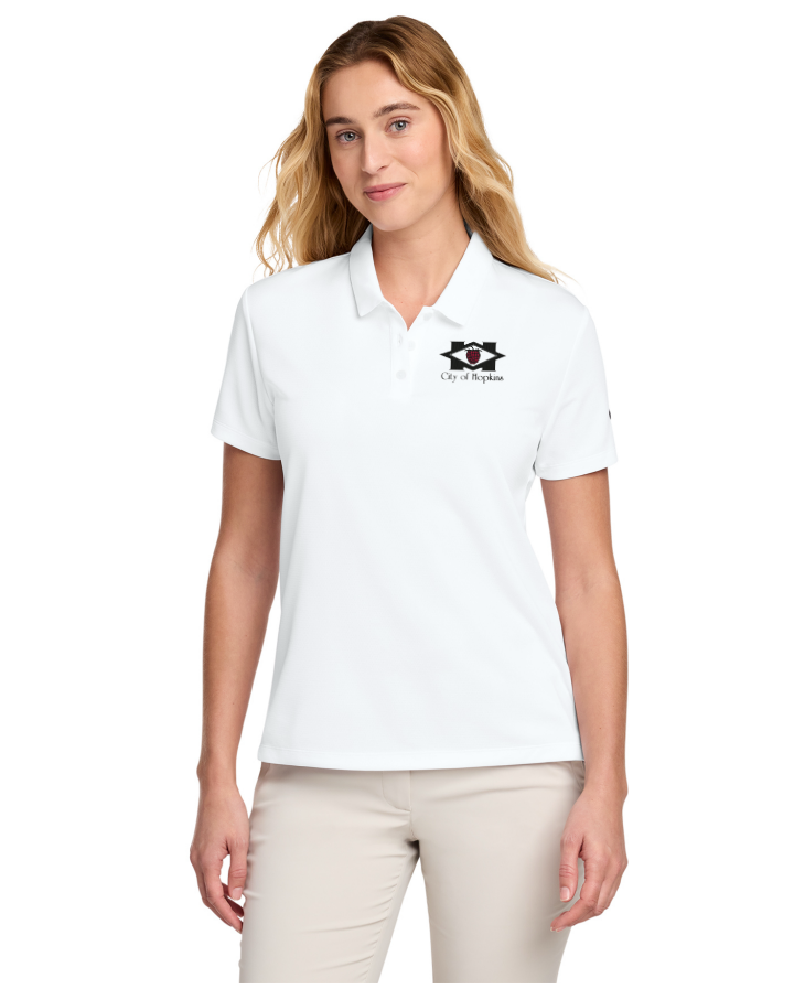 City of Hopkins Women's Nike (Dry Essential Solid Polo) - WHITE