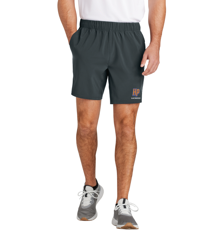 Hopkins Park Lacrosse Sport-Tek® Repeat 7" Short - IRON GREY