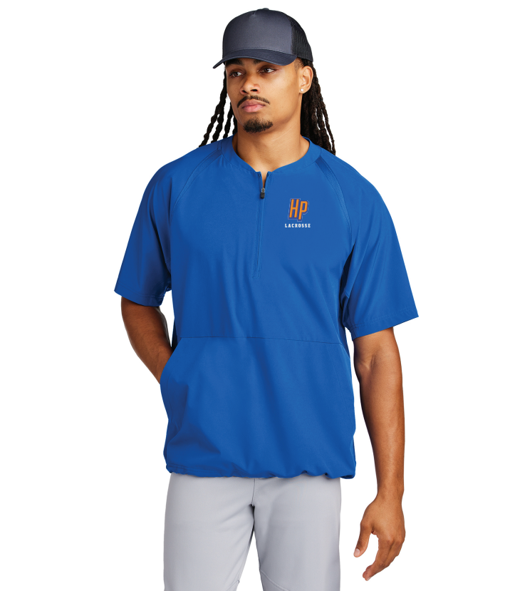 Hopkins Park Lacrosse Sport-Tek® Repeat 1/2-Zip Short Sleeve Jacket - ROYAL BLUE