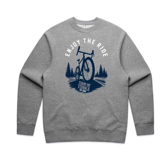 Tour De Tonka ASCOLOUR Relax Crew - HEATHER GREY