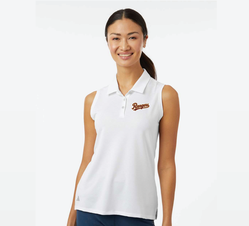 Forest Lake Hockey Women's Adidas Sleeveless Polo - WHITE