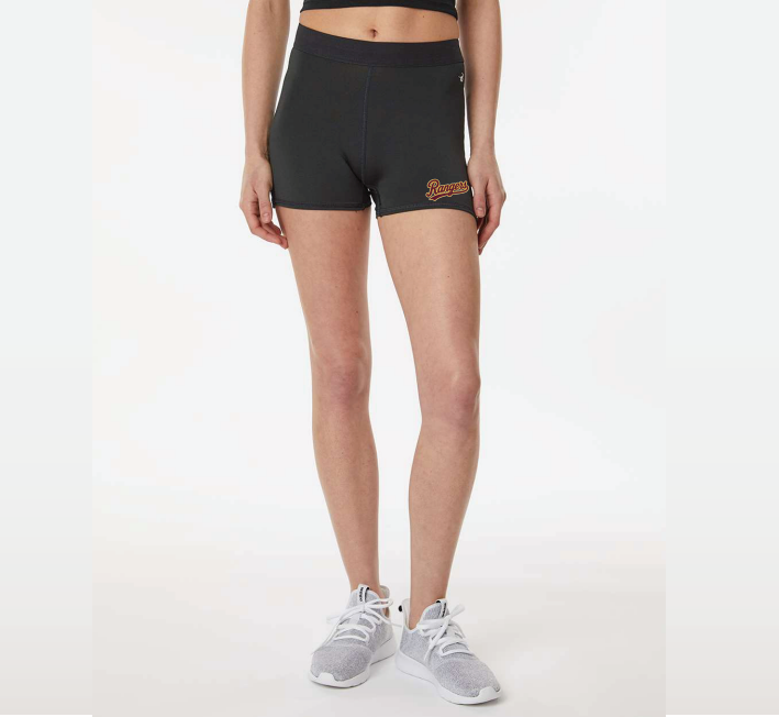 Forest Lake Hockey Badger Women’s 3" Pro-Compression Shorts - BLACK