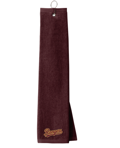 Forest Lake Hockey Port Authority® Grommeted Tri-Fold Towel - MAROON