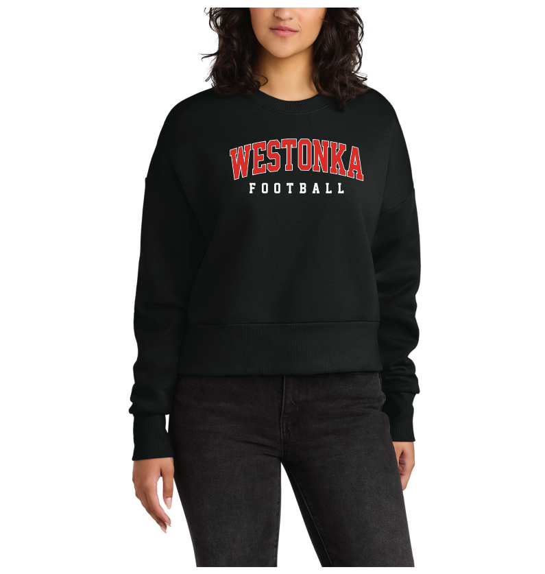 Westonka Football Next Level Apparel® Women’s Heavyweight Sweatshirt - BLACK