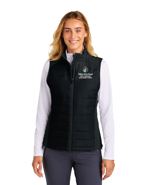 YBR Sport-Tek® Women’s Teknical Hybrid Vest - BLACK