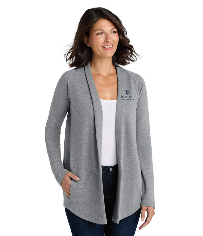 Sonnet Ladies Port Authority® Cardigan - GREY