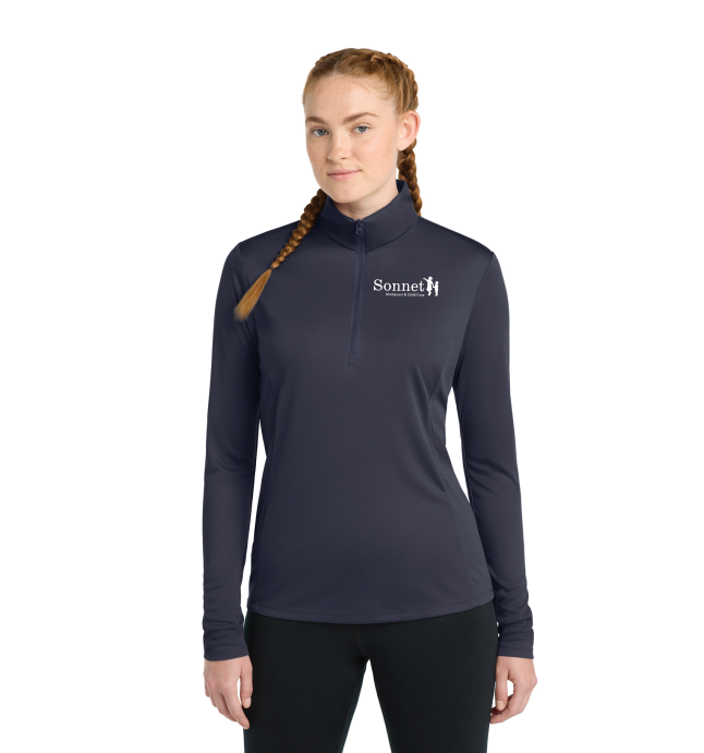 Sonnet Sport-Tek® PosiCharge® Competitor™ Women's 1/4-Zip Pullover - NAVY